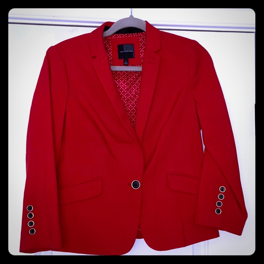 EUC - Red Blazer - The Limited - Sz S